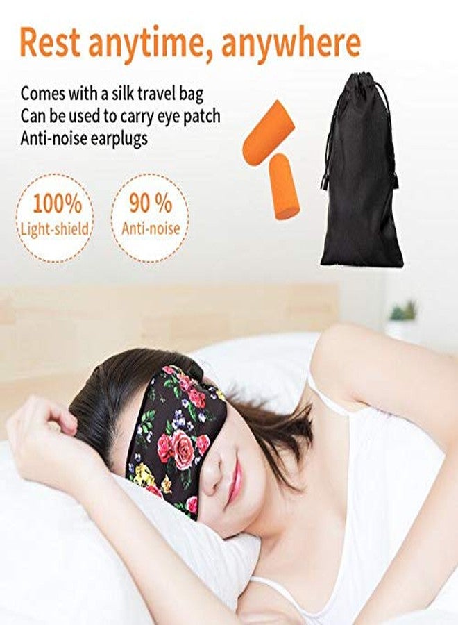 PG6 Silk Sleep Mask, Blindfold, Super Smooth Eye Mask with Adjustable Strap,Travel Pouch and Ear Plugs - Image 3